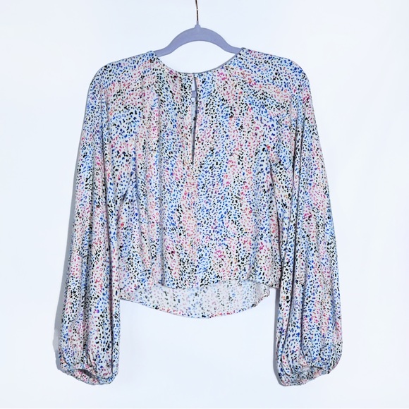 Nordstrom Round Neck Long Balloon Sleeves Top - Picture 2 of 8